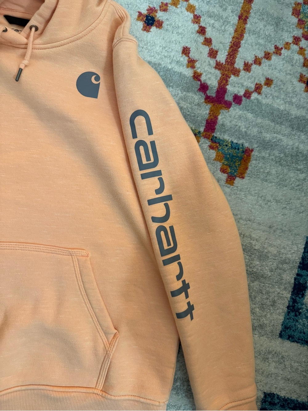 Women’s Carhartt Peach Hooded Sweatshirt - Size XL - Picture 3 of 5